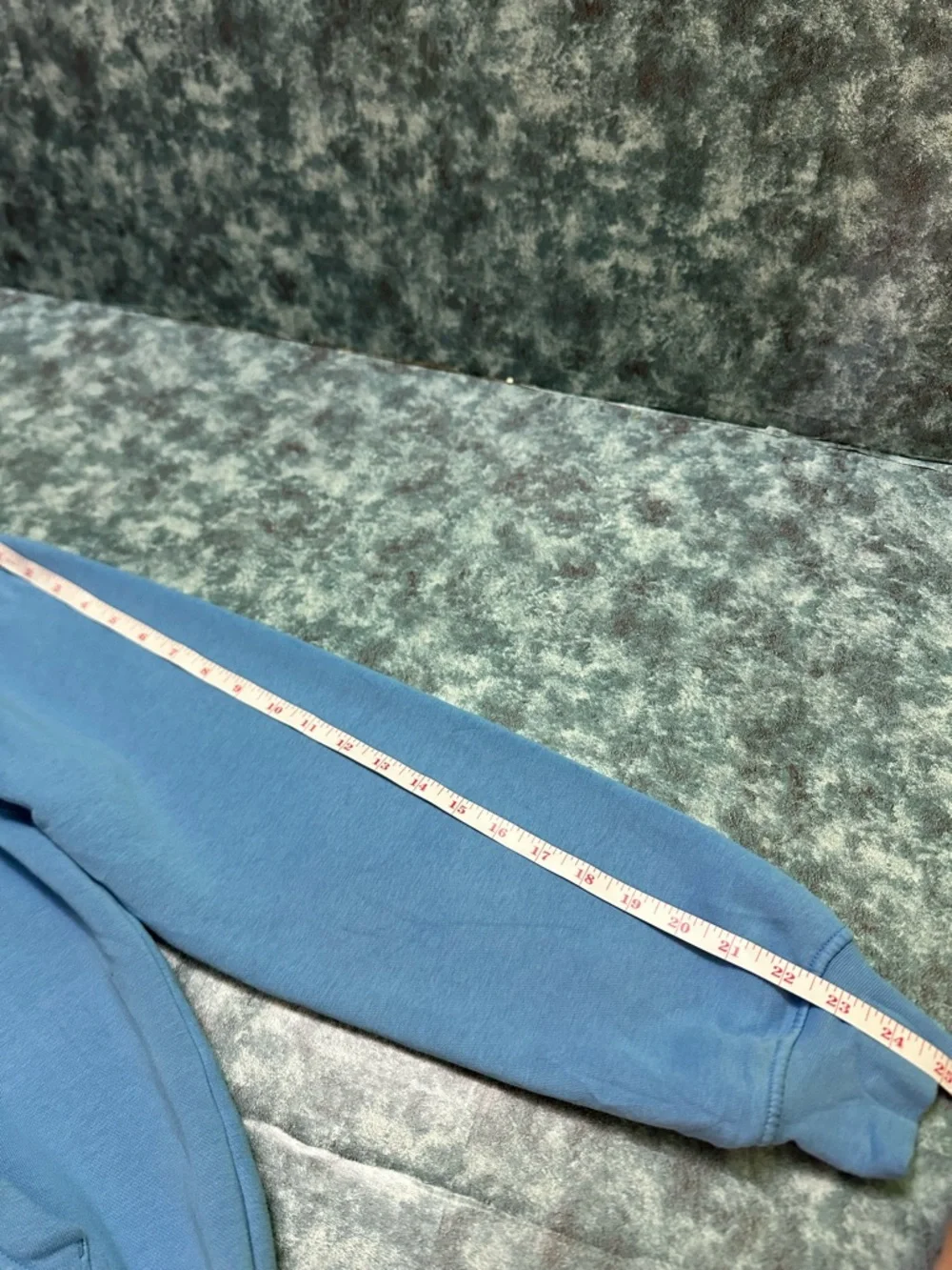 Jordan Light Blue Hoodie with Red Jumpman Logo M